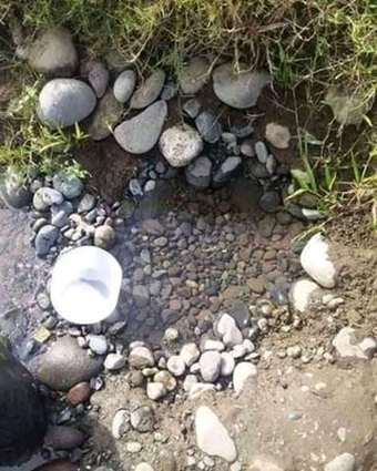 Old water supply came from a spring that got depleted.