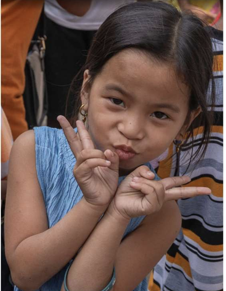 Child at the Jean Chapel gathering